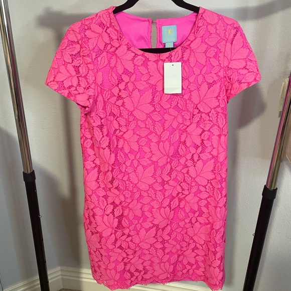 CeCe Dresses Nwt Hot Pink Cece Lace Dress Poshmark